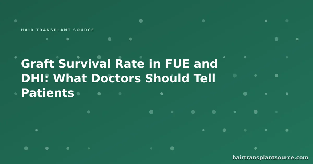 Hair transplant graft survival audit comparing FUE and DHI outcomes at 12 months