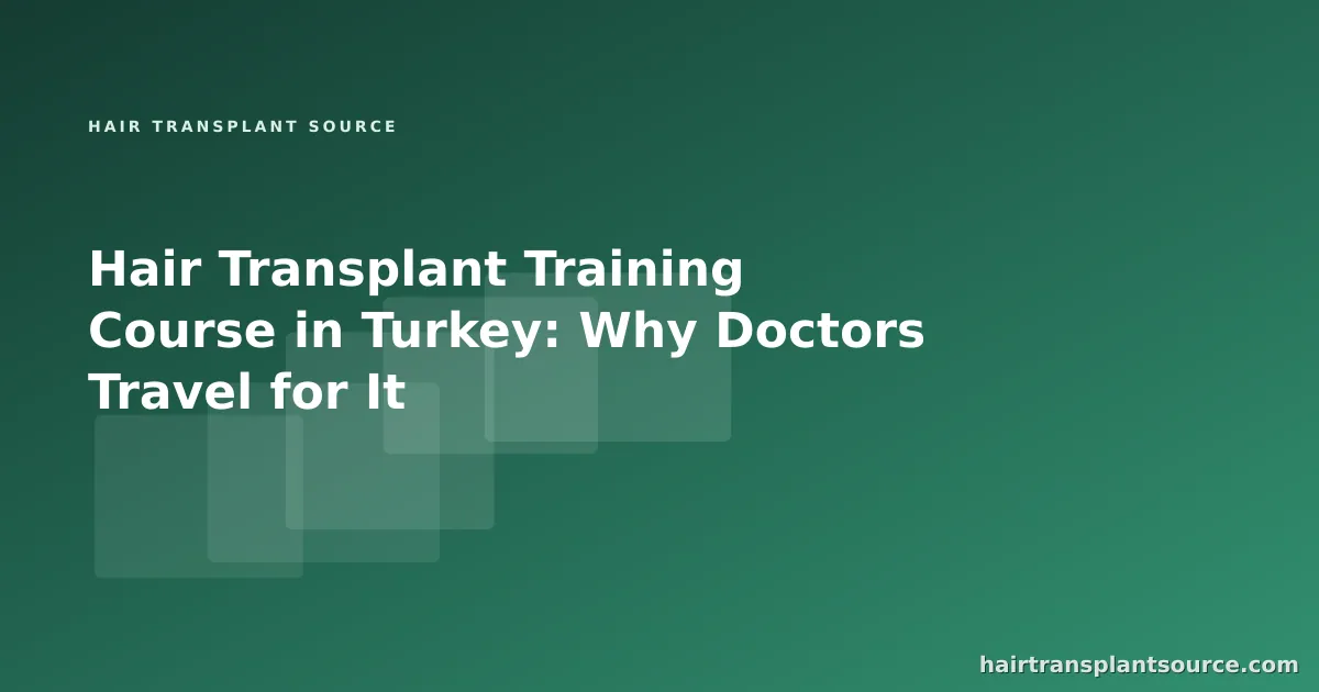 International doctors observing a live FUE case during a Turkey hair transplant training course