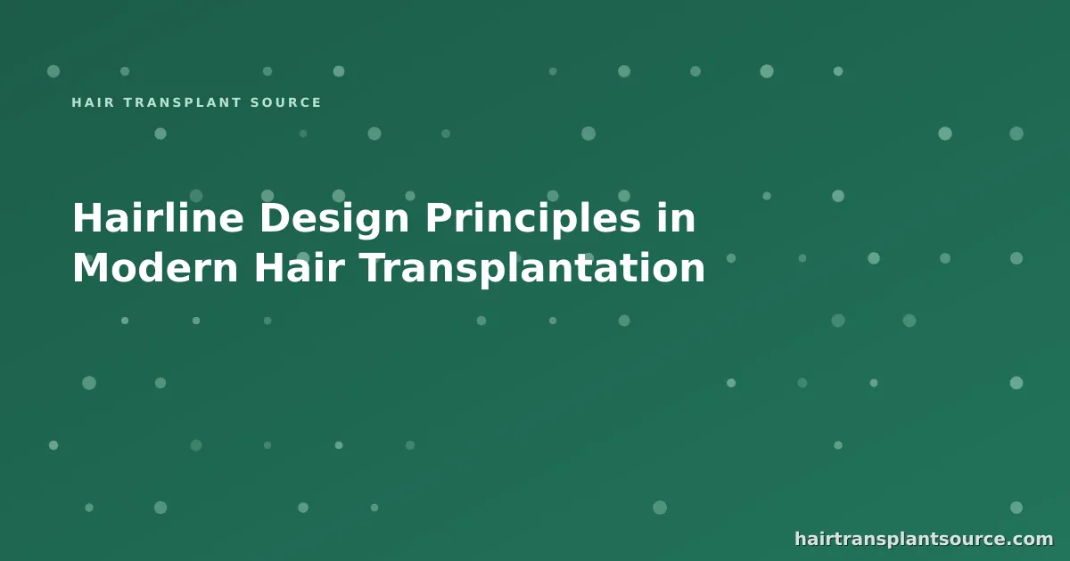Hairline design markings showing frontotemporal angle and recession depth on a patient's scalp